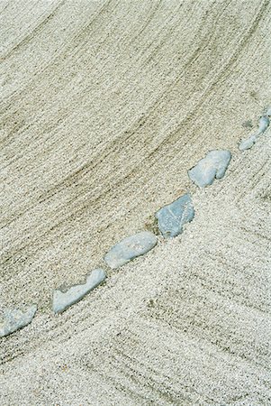 Stones and gravel in rock garden, high angle view Stock Photo - Premium Royalty-Free, Code: 633-02044271