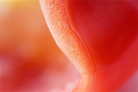 pimientos rojos - Red bell pepper, extreme close-up Foto de stock - Sin royalties Premium, Código: 633-02044454