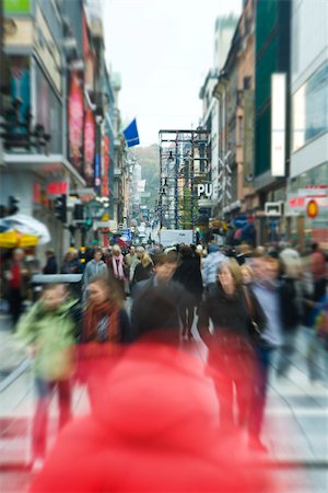 pedestrian male - Sweden, Stockholm, blurred crowd of pedestrians Stock Photo - Premium Royalty-Free, Code: 633-02691365