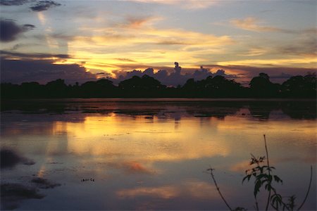 Myanmar (Burma), waterscape at sunset Stock Photo - Premium Royalty-Free, Code: 633-03194622