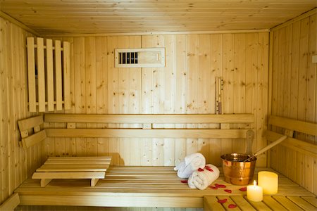 sauna - Swedish sauna Fotografie stock - Premium Royalty-Free, Codice: 633-03444506