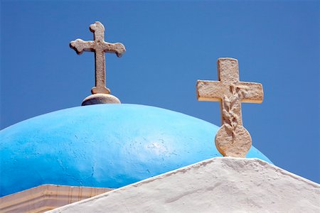 Blue church dome Stock Photo - Premium Royalty-Free, Code: 644-01437262