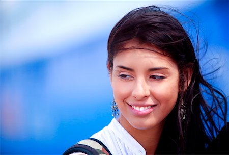 simsearch:644-01437815,k - Closeup of young woman Stock Photo - Premium Royalty-Free, Code: 644-01437663