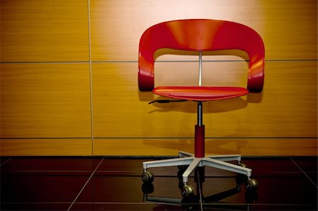 Office chair in office Stock Photo - Premium Royalty-Free, Code: 644-02923164