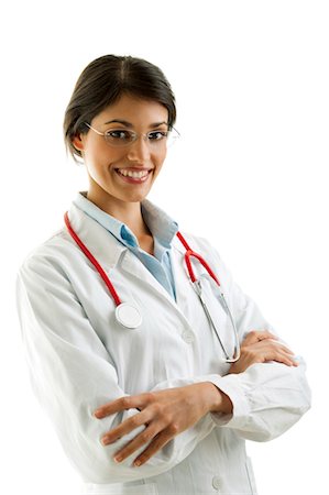 Doctor wearing stethoscope Stock Photo - Premium Royalty-Free, Code: 644-03659610