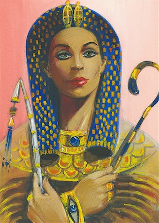regina - Cleopatra Fotografie stock - Premium Royalty-Free, Codice: 645-01826347