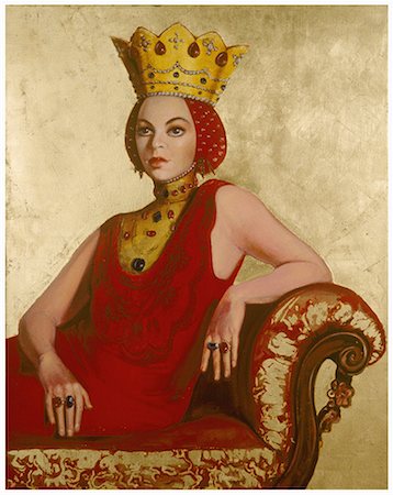 simsearch:645-02153830,k - Medieval woman in crown on couch Stock Photo - Premium Royalty-Free, Code: 645-01826367