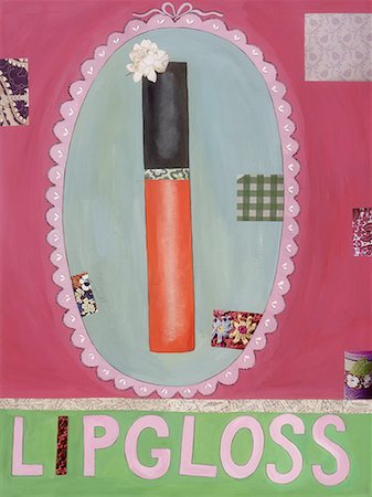 Lip gloss Foto de stock - Sin royalties Premium, Código: 645-01826477