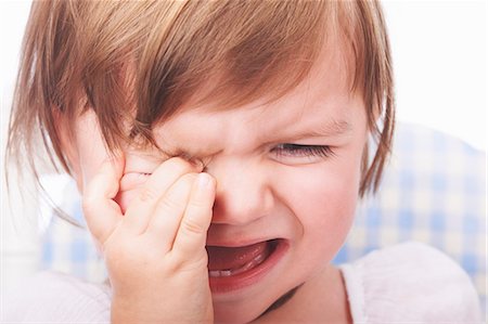 Close up of baby girl crying Foto de stock - Sin royalties Premium, Código: 649-04247880