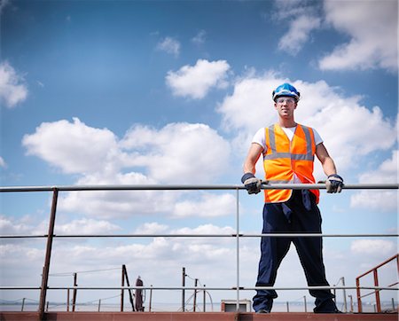 Worker standing on ship Stock Photo - Premium Royalty-Free, Code: 649-05522196