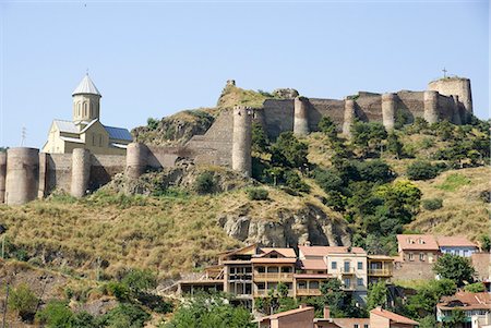 Fortress built on hillside Stock Photo - Premium Royalty-Free, Code: 649-05950661