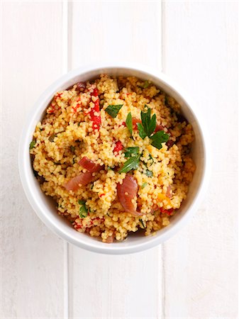 simsearch:649-06000475,k - Close up of bowl of couscous Stock Photo - Premium Royalty-Free, Code: 649-06000494