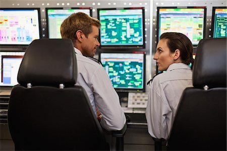 persuasion - People working in security control room Stock Photo - Premium Royalty-Free, Code: 649-06040501