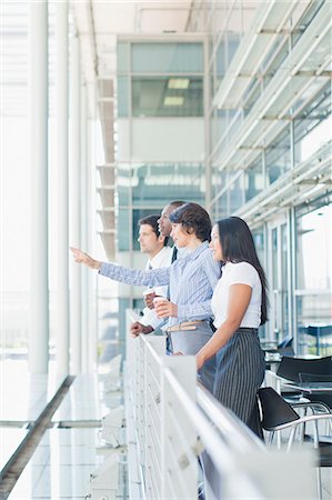 planning concepts - Business people on indoor balcony Stock Photo - Premium Royalty-Free, Code: 649-06040615