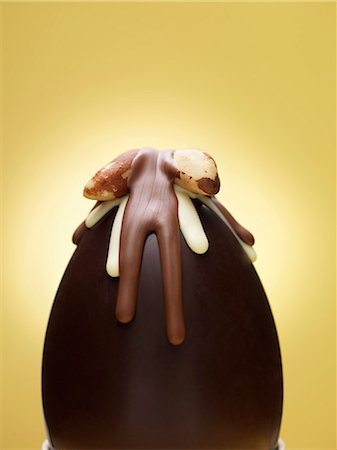 Close up of decorated chocolate egg Stock Photo - Premium Royalty-Free, Code: 649-06040922