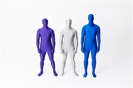 Men in bodysuits standing together Fotografie stock - Premium Royalty-Free, Codice: 649-06041736