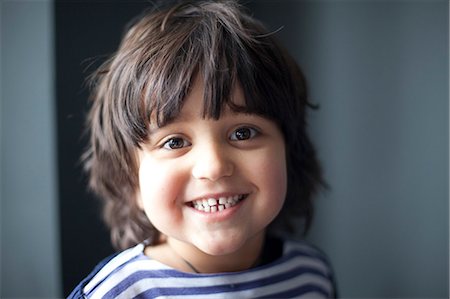 Gros plan du sourire visage garçons Photographie de stock - Premium Libres de Droits, Code: 649-06112937