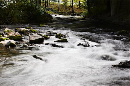 simsearch:649-06622288,k - Blurred view of river rushing over rocks Stock Photo - Premium Royalty-Free, Code: 649-06113407