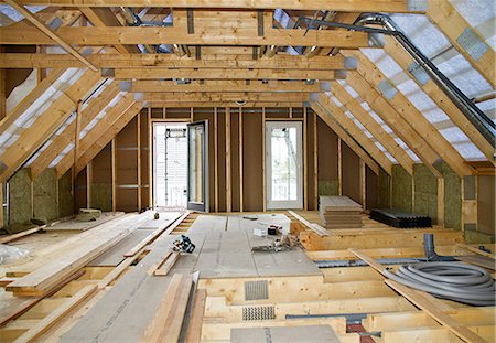 estructura - Interior of building under construction Foto de stock - Sin royalties Premium, Código: 649-06113866
