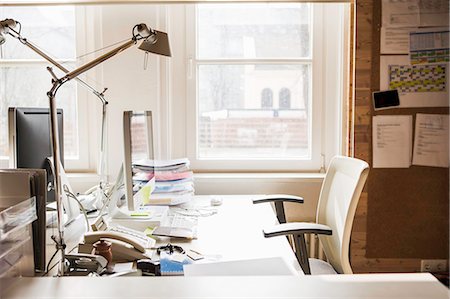 desk not studio not people - Empty desk in office Stock Photo - Premium Royalty-Free, Code: 649-06164753