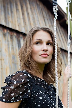 rope closeup - Woman standing outdoors Stock Photo - Premium Royalty-Free, Code: 649-06304954