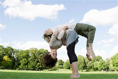 female friends countryside - Women playing together in park Stock Photo - Premium Royalty-Free, Code: 649-06305029