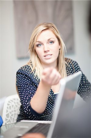 Businesswoman talking in meeting Stock Photo - Premium Royalty-Free, Code: 649-06432270