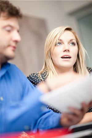 solution - Businesswoman talking in meeting Stock Photo - Premium Royalty-Free, Code: 649-06432271