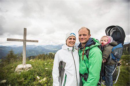 family holiday in europe - Family hiking together outdoors Stock Photo - Premium Royalty-Free, Code: 649-06432612