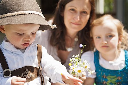 Children in traditional Bavarian clothes Stock Photo - Premium Royalty-Free, Code: 649-06432732