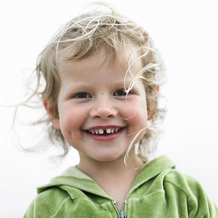 Close up of toddler girls smiling face Stock Photo - Premium Royalty-Free, Code: 649-06432808
