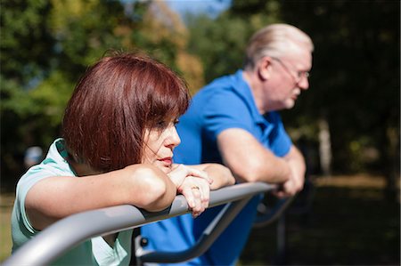 Older couple relaxing in park Stock Photo - Premium Royalty-Free, Code: 649-06433615