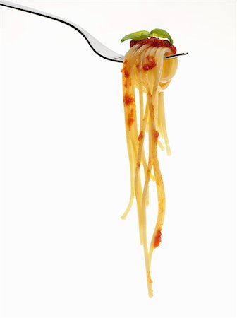 spaghetti - Pasta coiled on fork Stock Photo - Premium Royalty-Free, Code: 649-06433655