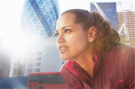 runner close up - Woman standing on city street Stock Photo - Premium Royalty-Free, Code: 649-06716520