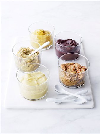 surtido - Five different mustards Foto de stock - Sin royalties Premium, Código: 649-06812126
