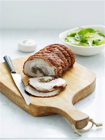 Roast pork loin Stockbilder - Premium RF Lizenzfrei, Bildnummer: 649-06812199