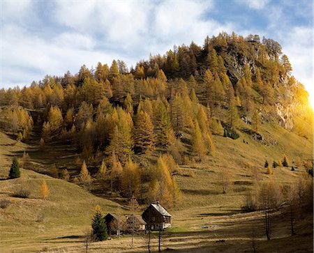 piedmont - Remote farmhouse in valley of Alp Devero, Alpi, Piedmont, Italy Foto de stock - Sin royalties Premium, Código: 649-06829532