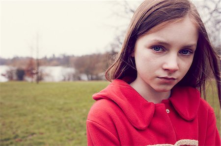 sad - Portrait of pensive girl outdoors Stock Photo - Premium Royalty-Free, Code: 649-06829600