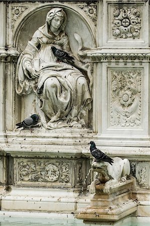 piazza del campo - Architectural detail, Fountain of Joy, Siena, Italy Photographie de stock - Premium Libres de Droits, Code: 649-06829879