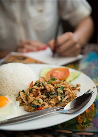 food on plate restaurant - Traditional laos cuisine Stock Photo - Premium Royalty-Free, Code: 649-06844472