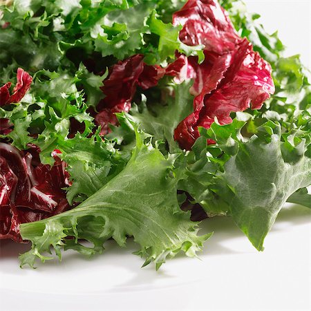 Mixed salad leaves Photographie de stock - Premium Libres de Droits, Code: 649-07064987