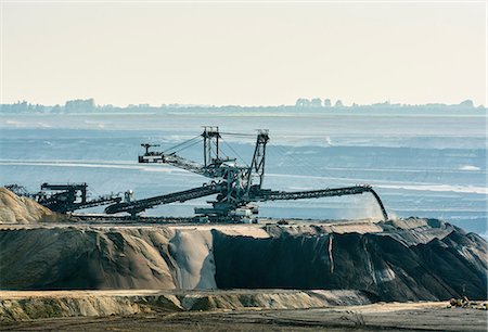 Brown coal opencast mine, Juchen, Germany Stock Photo - Premium Royalty-Free, Code: 649-07063464