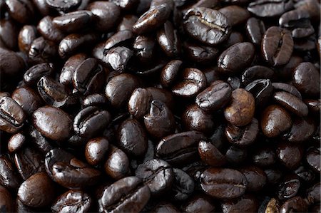 Coffee beans, full frame Foto de stock - Sin royalties Premium, Código: 649-07118462