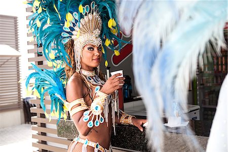 food stall - Samba dancer with refreshment, Rio De Janeiro, Brazil Stock Photo - Premium Royalty-Free, Code: 649-07119521