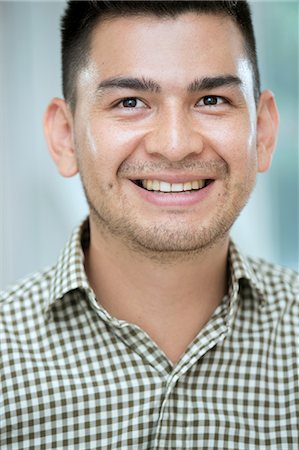 portrait of happy man - Portrait of a mid adult man smiling Stock Photo - Premium Royalty-Free, Code: 649-07238237