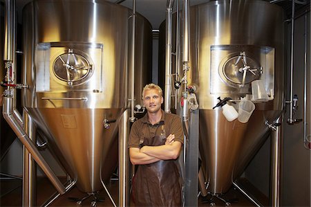 Worker at brewery taking a break Stock Photo - Premium Royalty-Free, Code: 649-07238708