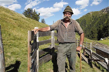 european culture - Farmer posing for camera Stock Photo - Premium Royalty-Free, Code: 649-07238756