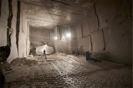 souterrain - Inside a marble quarry Photographie de stock - Premium Libres de Droits, Code: 649-07238750