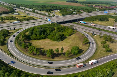 european autobahn - View of motorway flyover, Munich, Bavaria, Germany Stock Photo - Premium Royalty-Free, Code: 649-07280987