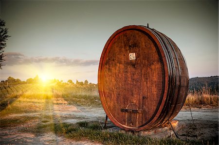 Chianti in wooden vat, Siena, Valle Orcia, Tuscany, Italy Stock Photo - Premium Royalty-Free, Code: 649-07437216